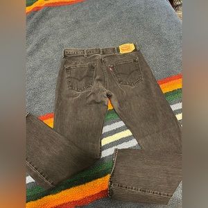 Faded black Levi’s